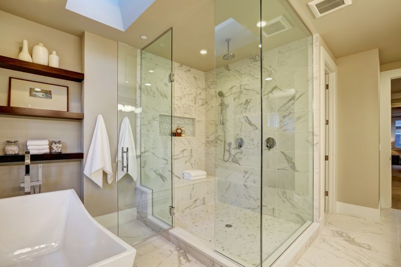 Compact Shower with Built-in Storage